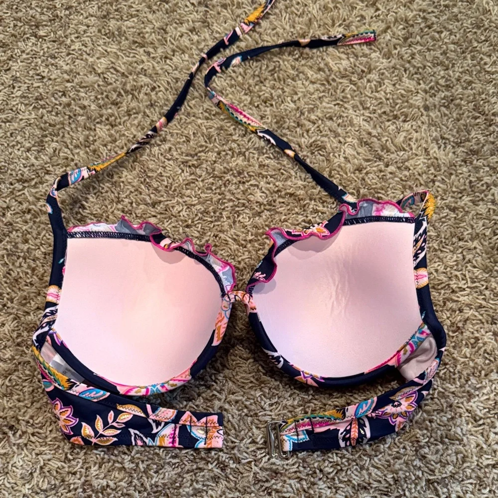 Floral Print Bikini Top